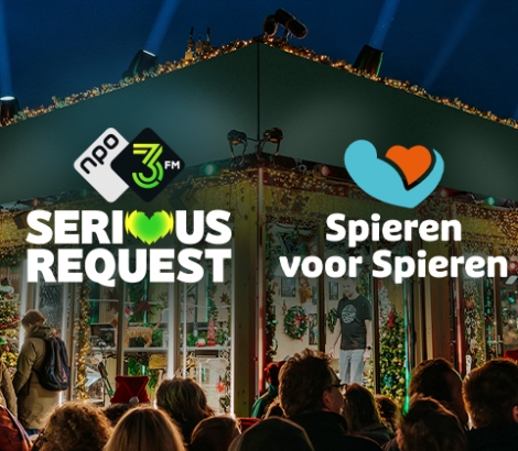 Spieren voor Spieren is het goede doel van 3FM Serious Request